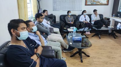 Orientation on infection prevention and control for doctors working in GPKNCRD