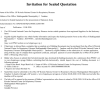 Invitation for Sealed Quotation for the procurement of Stationery Items