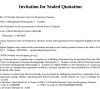 Invitation for Sealed Quotation for the procurement of Dental Items at Hospital